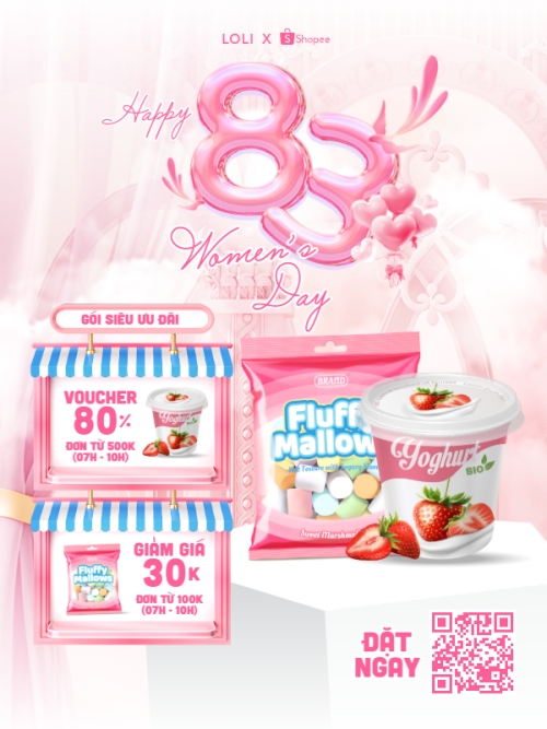 Mẫu thiết kế Banner dọc Happy Women's Day 8/3 1775540975