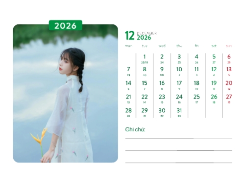 Mẫu thiết kế Lịch để bàn Xuân Bính Ngọ 2026 1776208637
