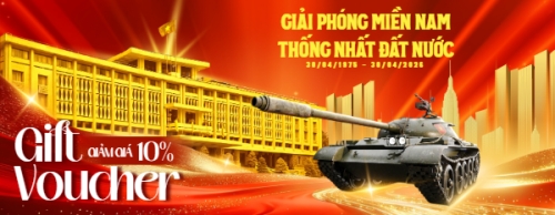 Mẫu thiết kế Gift voucher Mừng lễ 30/4 Giải Phóng Miền Nam, thống nhất đất nước 1776575049