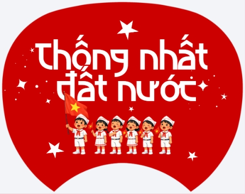 Mẫu thiết kế Quạt cầm tay Giải phóng miền nam, thống nhất đất nước 1776326552
