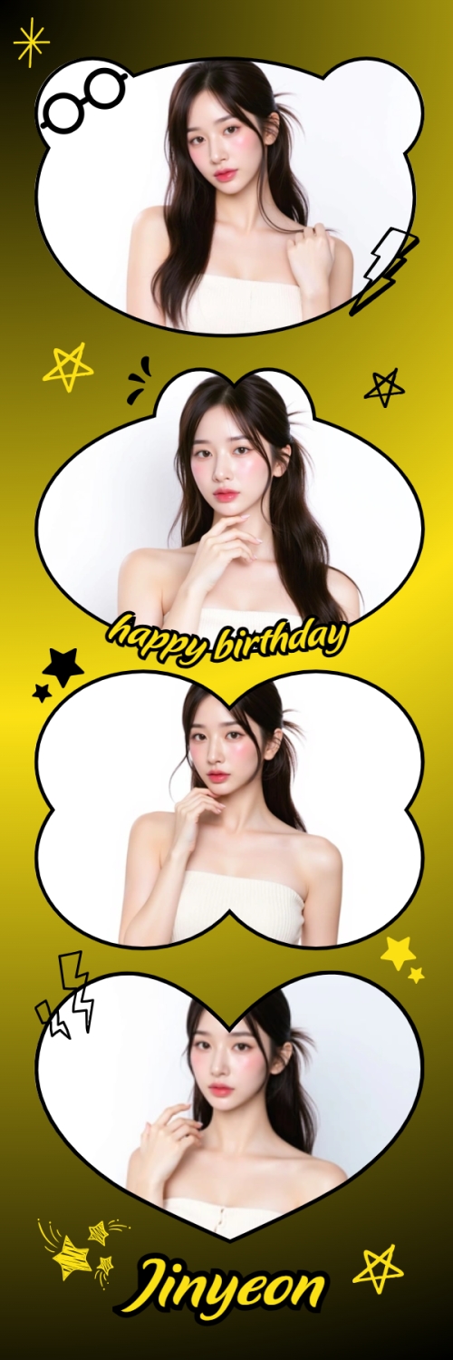 Mẫu thiết kế Bộ Ảnh Photobooth Idol, thần tượng, con gái, girl, cá nhân, personal style, sự kiện, event, cute, dễ thương 1775397863