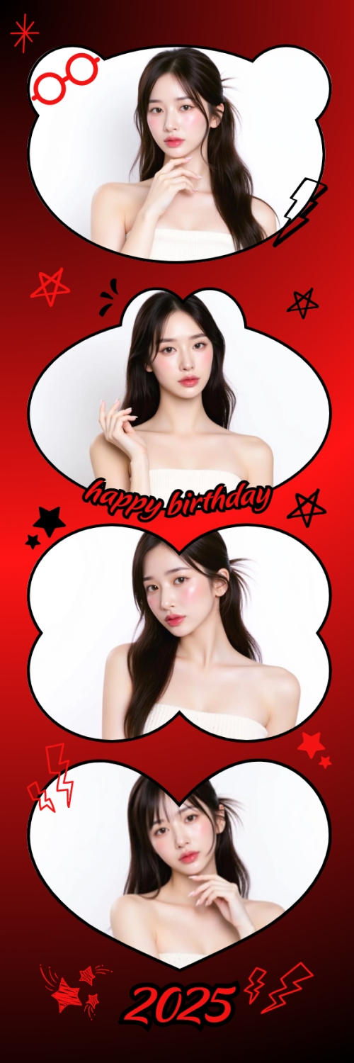 Mẫu thiết kế Bộ Ảnh Photobooth Idol, thần tượng, con gái, girl, cá nhân, personal style, sự kiện, event, cute, dễ thương 1775397863