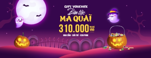 Mẫu thiết kế Gift voucher Halloween, lễ hội ma quái, sự kiện, event, thực phẩm, food, beauty, dễ thương, cute, chibi, hoạt hình, cartoon 1776581724