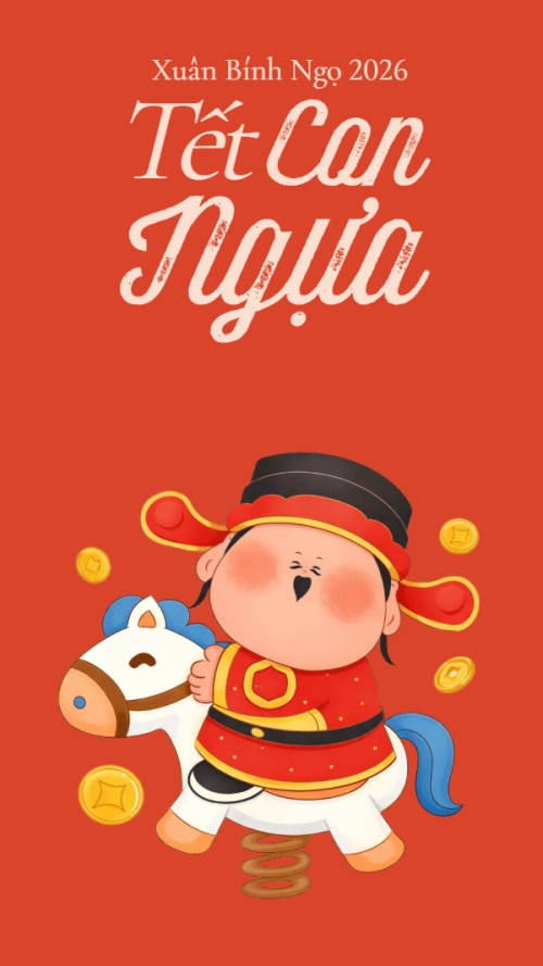 Mẫu thiết kế Hình nền điện thoại Tết con ngựa 1777143287