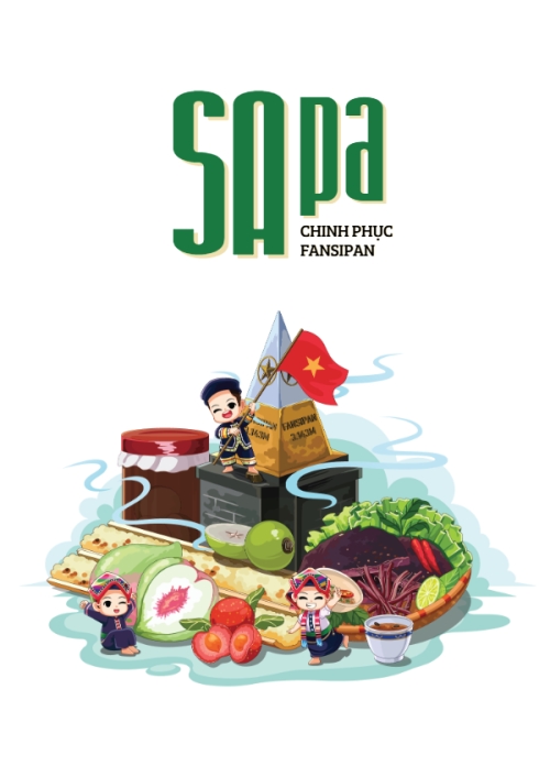 Mẫu thiết kế Sổ tay Fansipan, sapa, Việt Nam, địa danh, truyền thống, traditional, đơn giản, du lịch, travel 1776197432