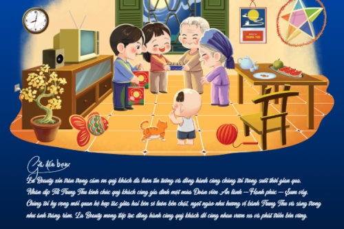 Mẫu thiết kế Thank you card Trung thu, Tết Đoàn Viên, mid-autumn festival, sự kiện, event, dễ thương, cute, chibi, hoạt hình, cartoon 1777149007