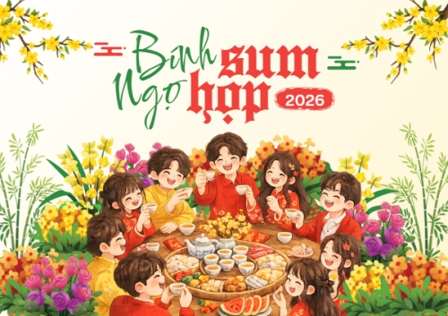 Mẫu thiết kế Thiệp chúc mừng Bính Ngọ sum họp 2026 1775535159