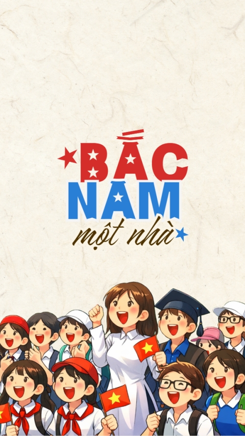 Mẫu thiết kế Hình nền điện thoại Bắc Nam một nhà 1775449365