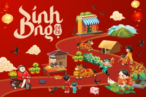 Mẫu thiết kế Thank you card Bính Ngọ 2026 1777148637