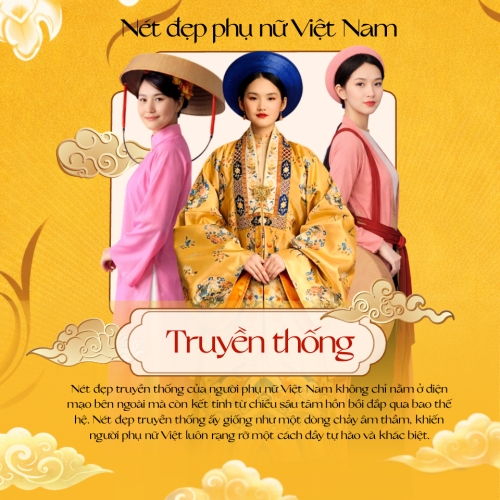 Mẫu thiết kế Bài post MXH vuông Nét đẹp phụ nữ Việt 1775306464