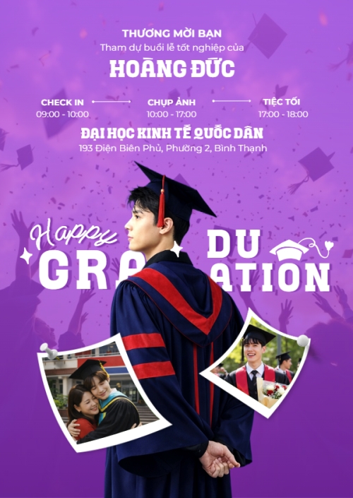 Mẫu thiết kế Thư mời Happy Graduation 1775223123