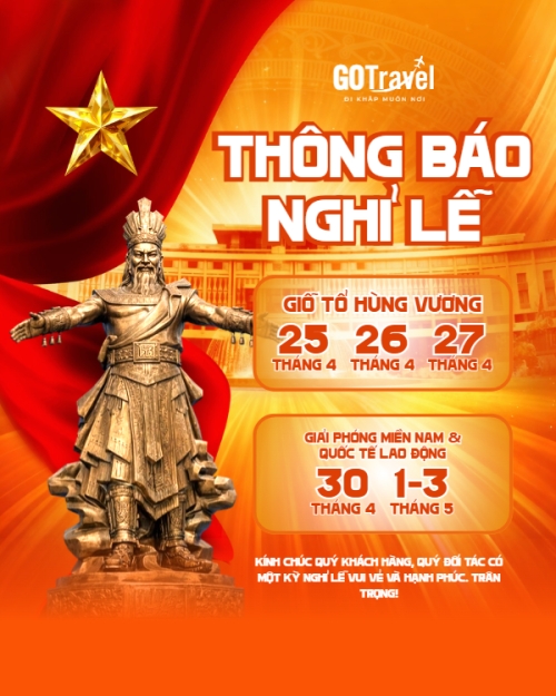 Mẫu thiết kế Bài post MXH dọc Thông báo nghỉ lễ 2026 1776179799