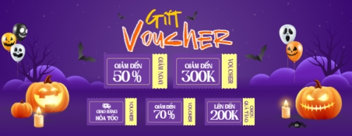 Mẫu thiết kế Gift voucher Halloween, lễ hội ma quái, sự kiện, event, dễ thương, cute, chibi, hoạt hình, cartoon 1776581724