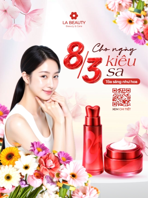 Mẫu thiết kế Banner dọc Cho ngày 8/3 kiêu sa tỏa sáng như hoa 1775546917