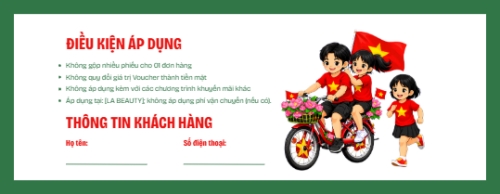Mẫu thiết kế Gift voucher Tết Độc Lập mua sắm thả ga 1776580809