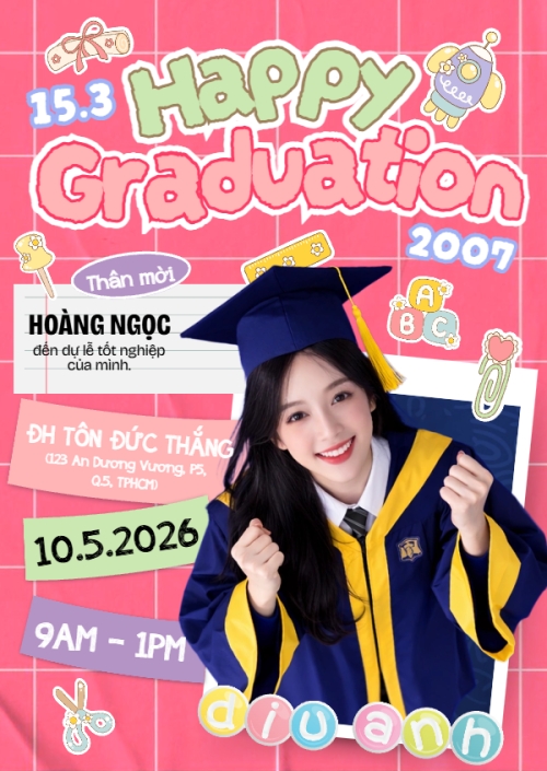 Mẫu thiết kế Thư mời Thư mời tốt nghiệp 1775223126