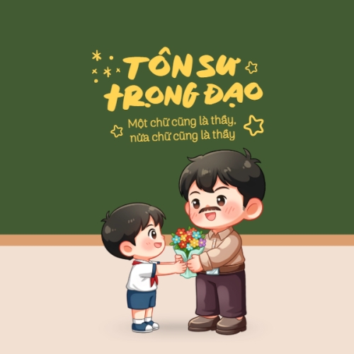 Mẫu thiết kế Nhãn dán Decal Tôn sư trọng đạo 1776589855