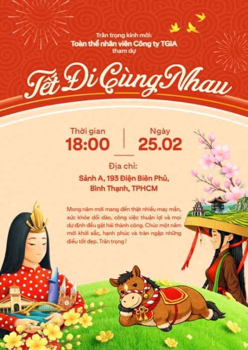 Mẫu thiết kế Thư mời Tết đi cùng nhau 1775218434