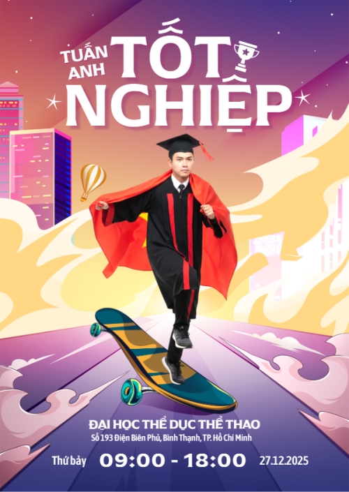 Mẫu thiết kế Thư mời Tốt nghiệp hết mình 1777143266