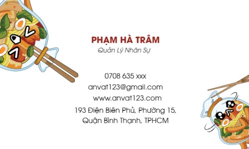 Mẫu thiết kế Danh thiếp Đồ ăn, food, thực phẩm, ẩm thực, món ăn, F&B, nhà hàng, thức ăn 1776358218