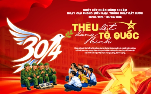 Mẫu thiết kế Banner - Băng rôn Thêu dệt dáng hình Tổ quốc 30/4 1775259143