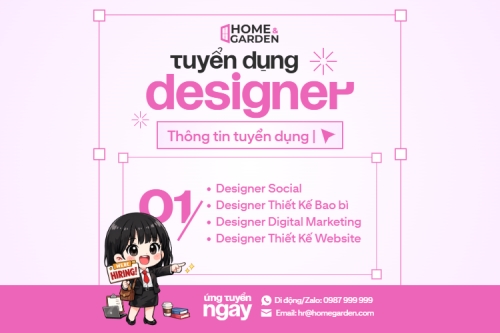 Mẫu thiết kế Bài post MXH ngang Tuyển dụng Designer 1775287319