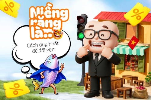 Mẫu thiết kế Bài post MXH ngang Niềng răng đổi vận 1774996501