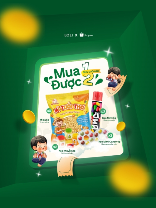 Mẫu thiết kế Banner dọc Mua 1 được 2 săn sale cuối năm 1775535184