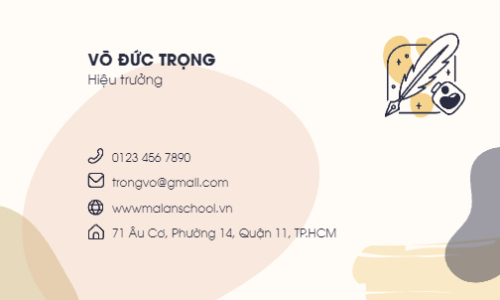 Mẫu thiết kế Danh thiếp Giáo dục, education, school, trường học, vẽ, mỹ thuật 1776379461