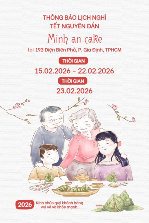 Mẫu thiết kế Bài post MXH dọc Thông báo lịch nghỉ tết nguyên đán Bính Ngọ 2026 1776958089