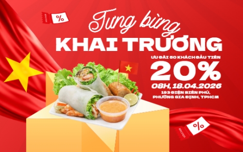 Mẫu thiết kế Banner - Băng rôn Tưng bừng khai trương 1776568009