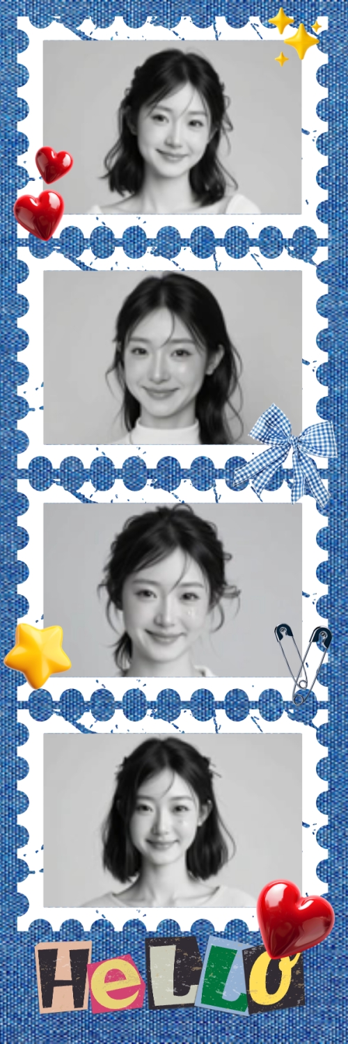 Mẫu thiết kế Bộ Ảnh Photobooth Idol, thần tượng, con gái, girl, cá nhân, personal style, sự kiện, event, cổ điển, y2k, retro 1775374257