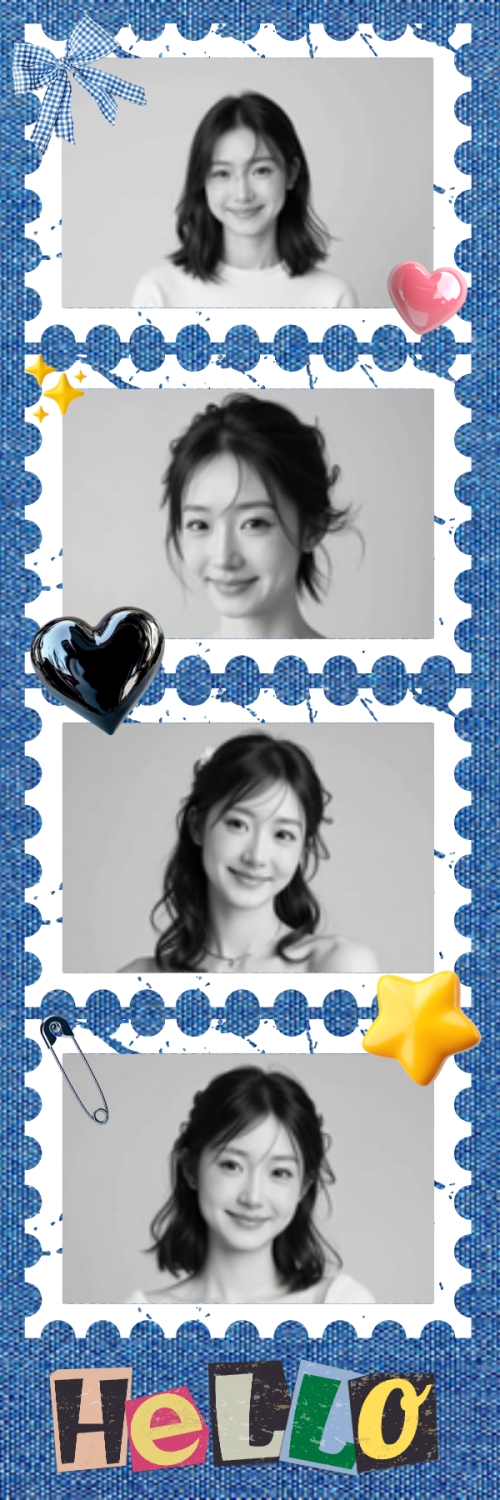 Mẫu thiết kế Bộ Ảnh Photobooth Idol, thần tượng, con gái, girl, cá nhân, personal style, sự kiện, event, cổ điển, y2k, retro 1775374257