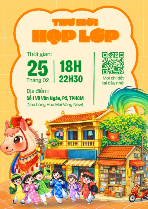 Mẫu thiết kế Thư mời Thư mời họp lớp 1775235702