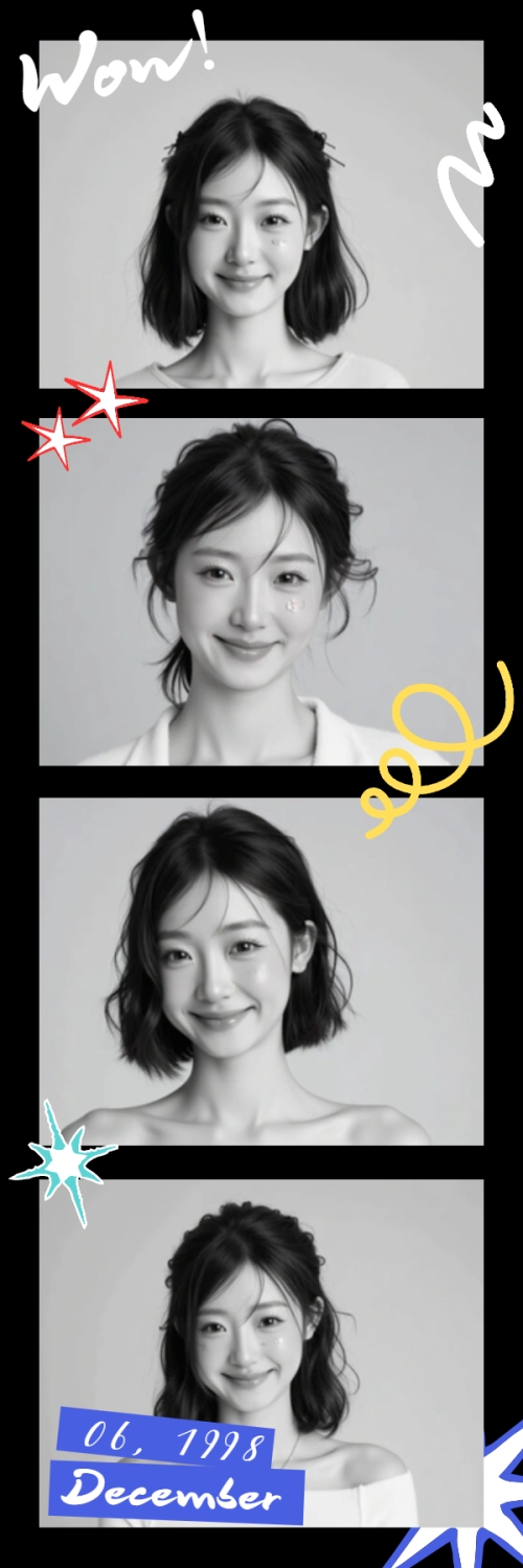 Mẫu thiết kế Bộ Ảnh Photobooth Idol, thần tượng, con gái, girl, cá nhân, personal style, sự kiện, event, cổ điển, y2k, retro 1775374257