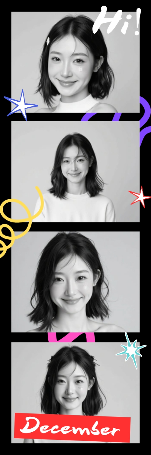 Mẫu thiết kế Bộ Ảnh Photobooth Idol, thần tượng, con gái, girl, cá nhân, personal style, sự kiện, event, cổ điển, y2k, retro 1775554396