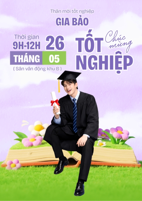 Mẫu thiết kế Thư mời Chúc mừng tốt nghiệp 1775223126