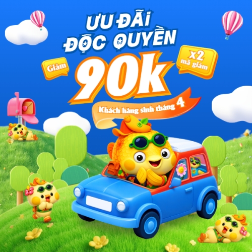 Mẫu thiết kế Bài post MXH vuông Ưu đãi độc quyền cho khách hàng sinh tháng 4 1775007781