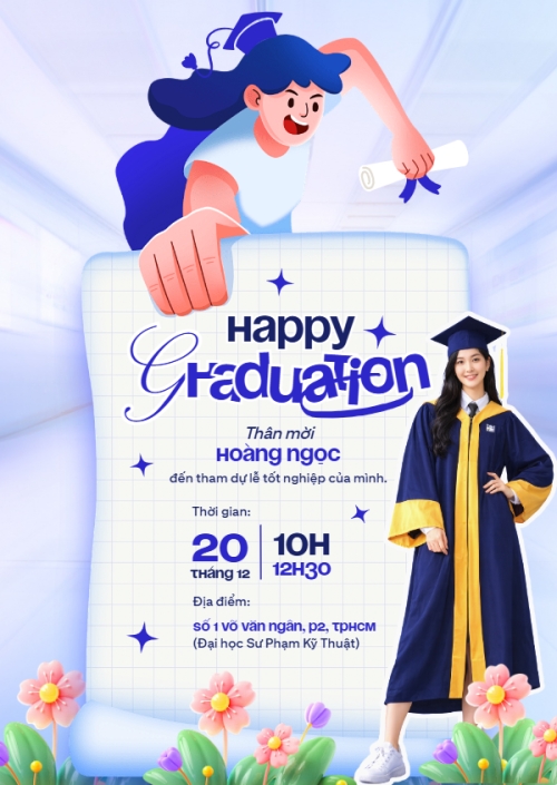 Mẫu thiết kế Thư mời Happy Graduation 1775223126