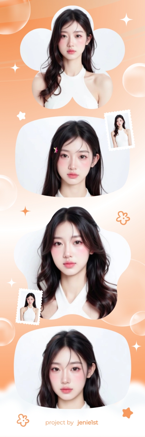 Mẫu thiết kế Bộ Ảnh Photobooth Idol, thần tượng, con gái, girl, cá nhân, personal style, sự kiện, event, cute, dễ thương, đơn giản, simple 1775397682