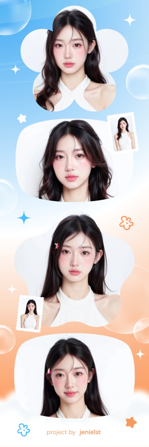 Mẫu thiết kế Bộ Ảnh Photobooth Idol, thần tượng, con gái, girl, cá nhân, personal style, sự kiện, event, cute, dễ thương, đơn giản, simple 1775397682