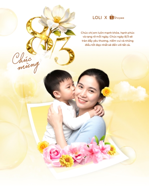 Mẫu thiết kế Bài post MXH dọc Chúc mừng ngày Quốc tế phụ nữ 8/3 1776166515