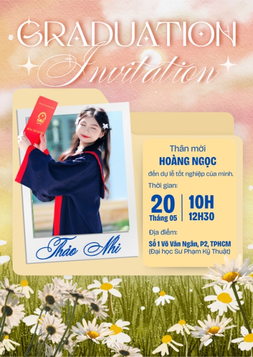 Mẫu thiết kế Thư mời Thư mời tốt nghiệp 1775235796