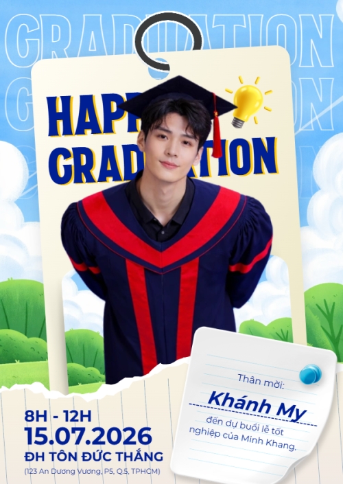 Mẫu thiết kế Thư mời Thư mời tốt nghiệp 1775223123