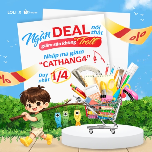 Mẫu thiết kế Bài post MXH vuông Ngàn Deal nói thật giảm sâu không Troll 1775344203