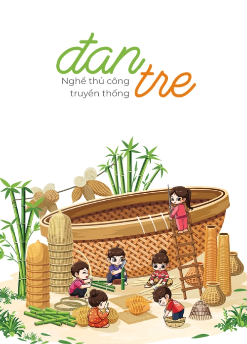 Mẫu thiết kế Sổ tay Bamboo weaving, đan tre, Việt Nam, làng nghề, truyền thống, traditional, đơn giản, du lịch, travel 1776171304