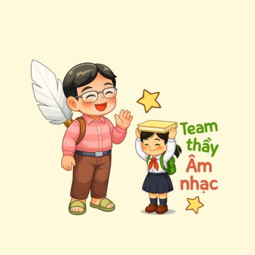 Mẫu thiết kế Nhãn dán Decal Team thầy Âm nhạc 1776589855