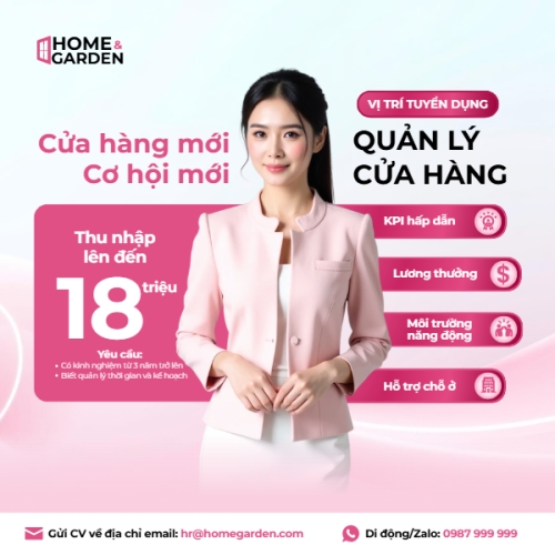 Mẫu thiết kế Bài post MXH vuông Tuyển dụng, quản lý cửa hàng, văn phòng, office, doanh nghiệp, hiện đại, modern 1775229037