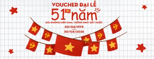 Mẫu thiết kế Gift voucher Mừng lễ 30/4 Giải Phóng Miền Nam, thống nhất đất nước 1776575060