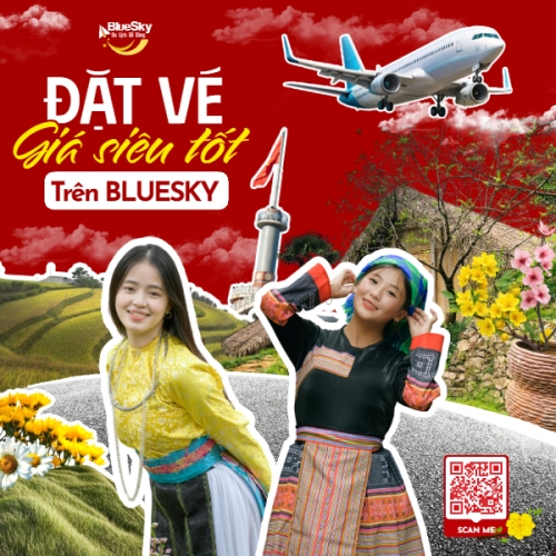 Mẫu thiết kế Bài post MXH vuông Đặt vé giá siêu tốt 1777143371